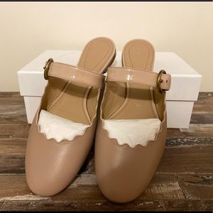 Chloe - Beige Flats (Pink Tea) - Size 38.5